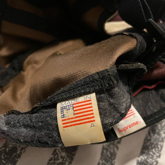 Supreme Jacquard Logo Camp 5 Panel Cap Tan - Picture 8 of 8